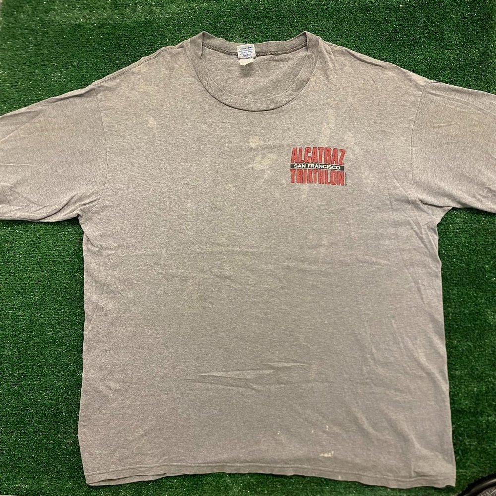 Alcatraz Triathlon Vintage Criminal Prison Humor T-Shirt